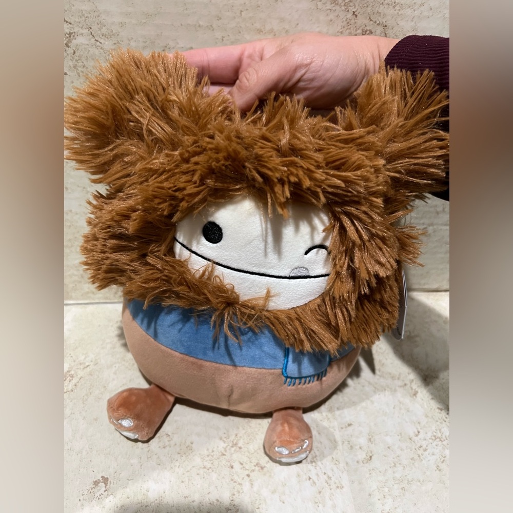 Squishmallows Benny the Bigfoot with Blue Scarf Soft .‎ NWT - Picture 8 of 8